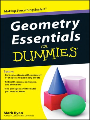 cover image of Geometry Essentials For Dummies